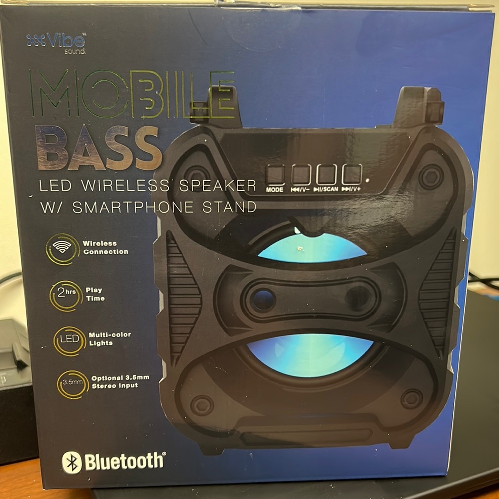 Bluetooth Mobile Bass Vibe Sound Speaker